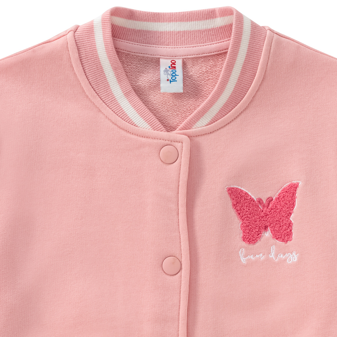 Topolino Mädchen Collegejacke aus Sweat hellrosa