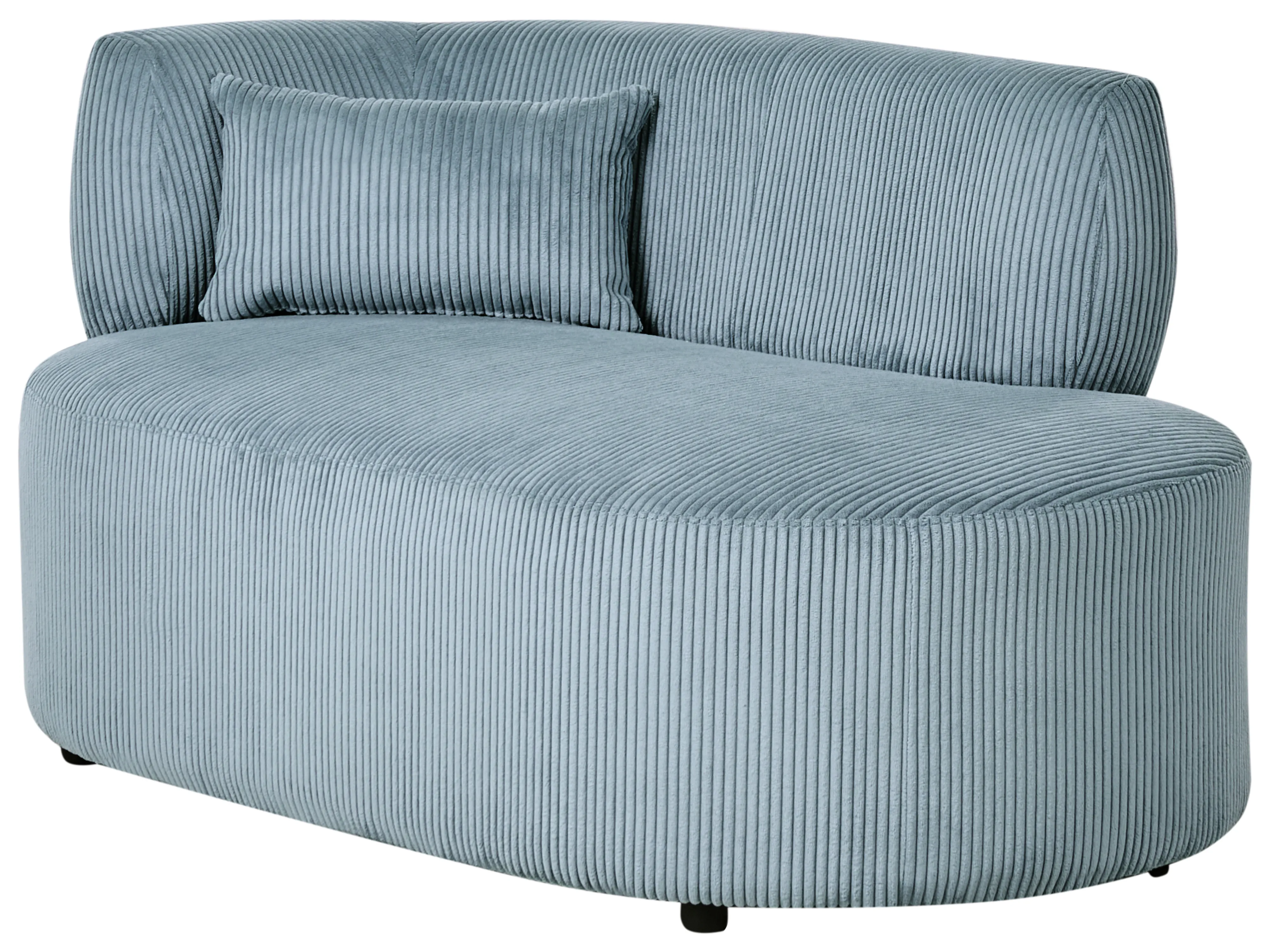 Linkszijdige chaise longue VANVEY Corduroy Blauw