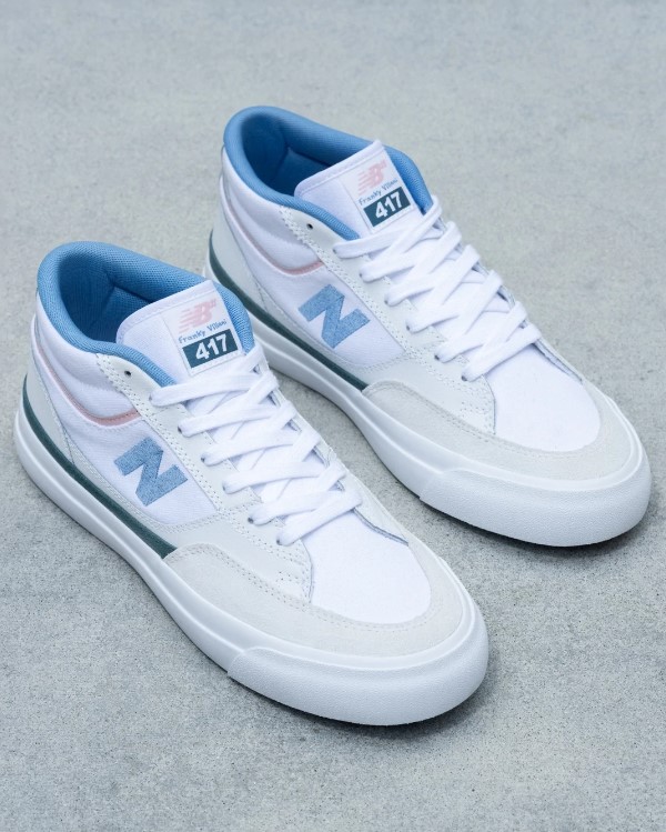 New Balance Numeric Franky 417 White Blue Laguna 6 US / 38.5 EU