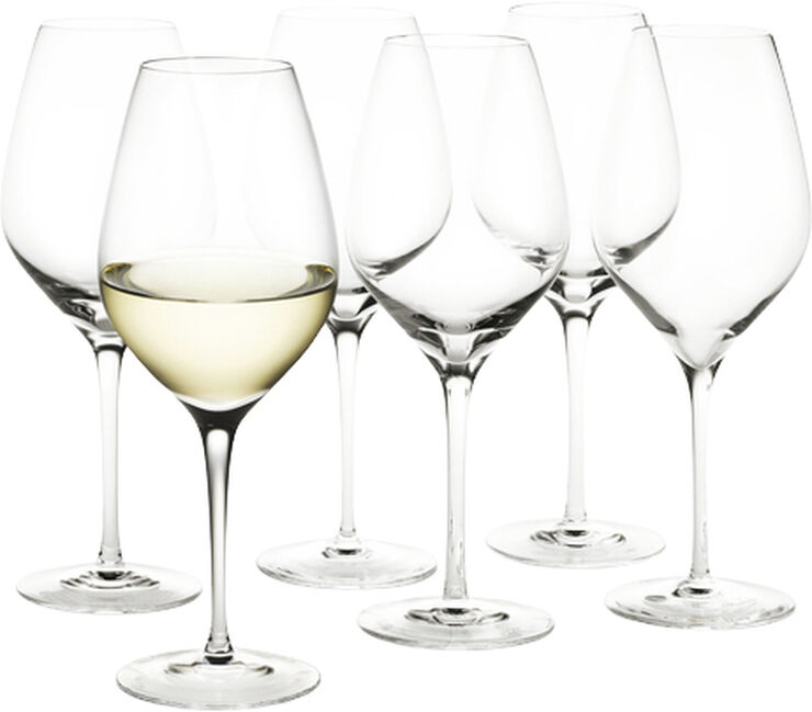 Holmegaard Cabernet Hvidvinsglas klar 36 cl 6 stk. Transparent
