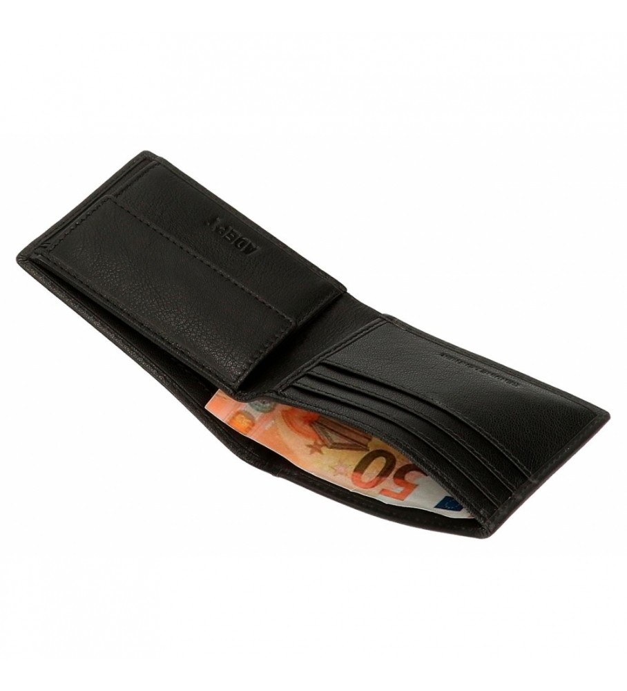 Carteira Joumma Bags Adept Jim Simple Preta - 11x8x1cm -