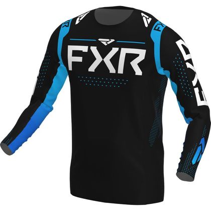 Maillot cross FXR HELIUM BLACK/SKY BLUE 2022 - Noir / Bleu