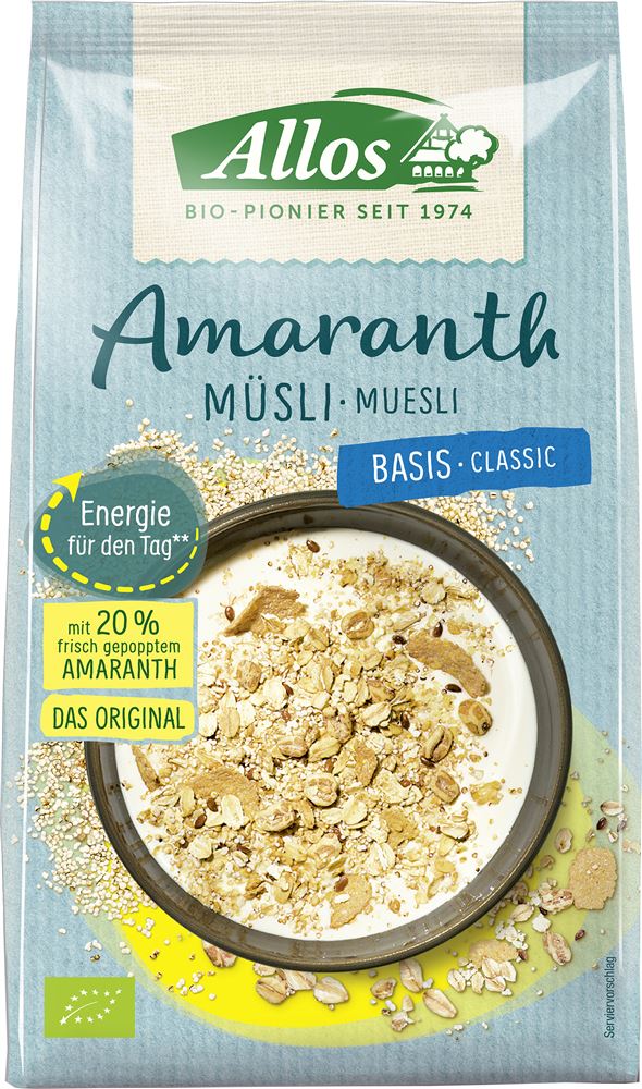 Allos Amaranth Müsli<br>375 g, Beutel, Basis