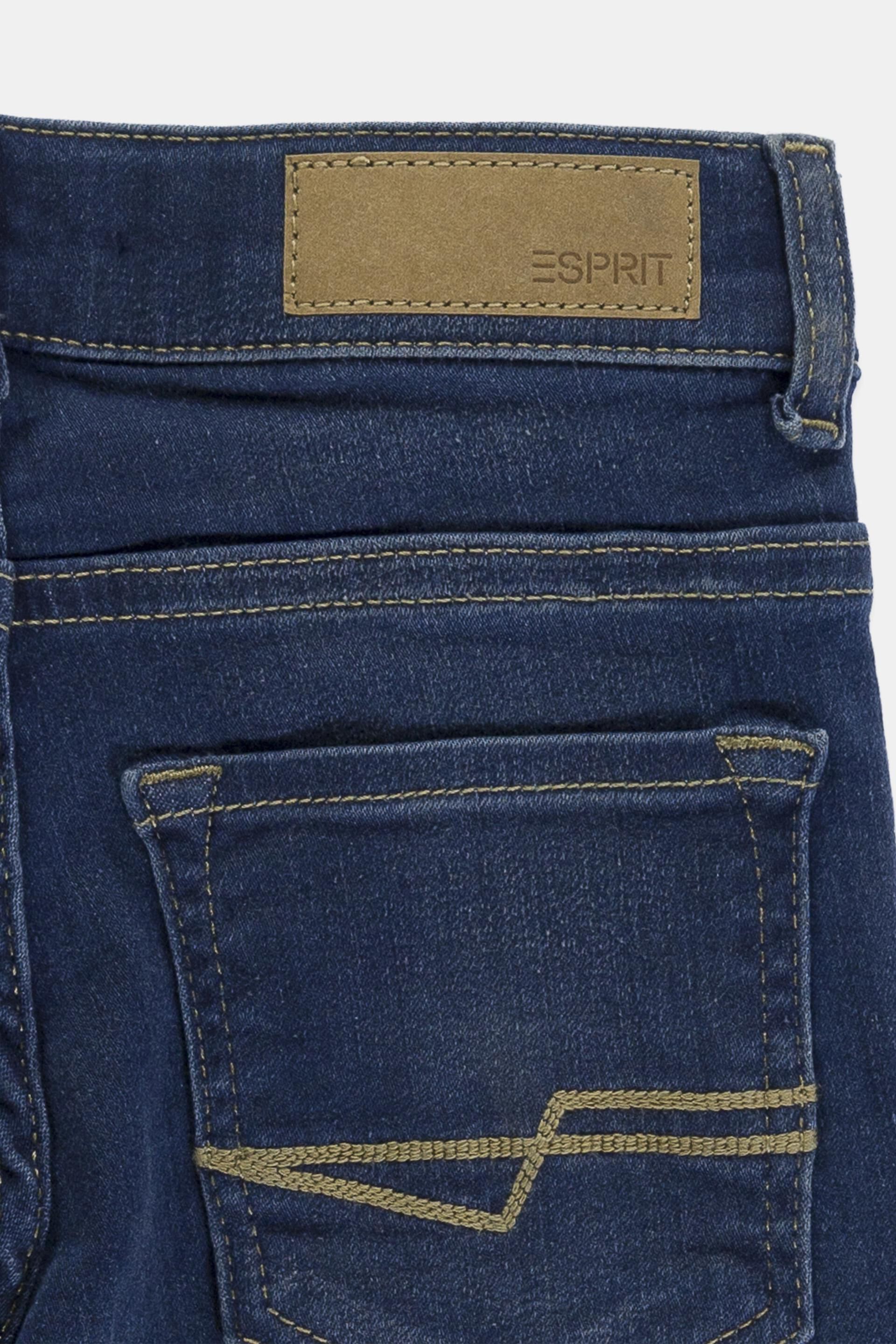Jean stretch délavé à taille ajustable