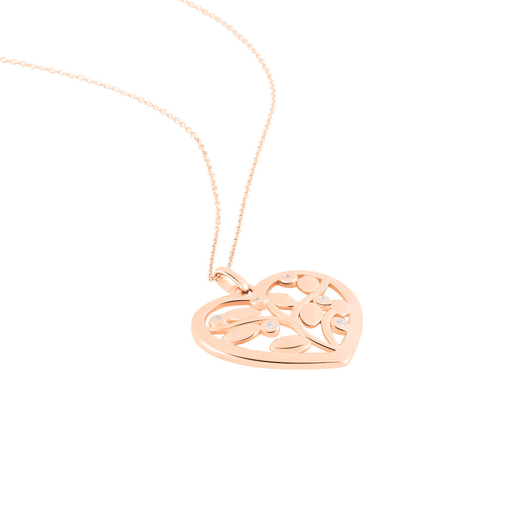 Collier Douglas Argent Rose Oxyde De Zirconium