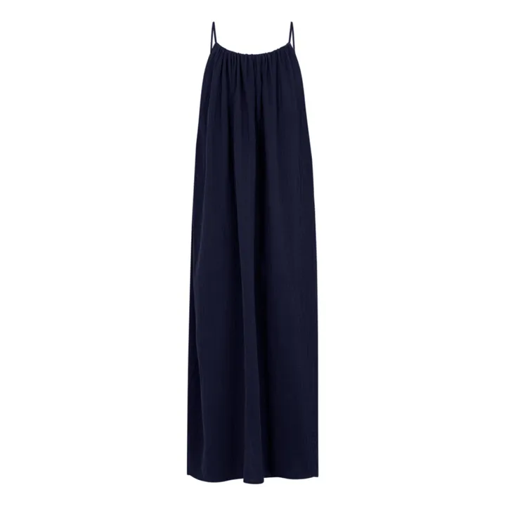Anja Paris Robe Gaze de Coton | Bleu marine