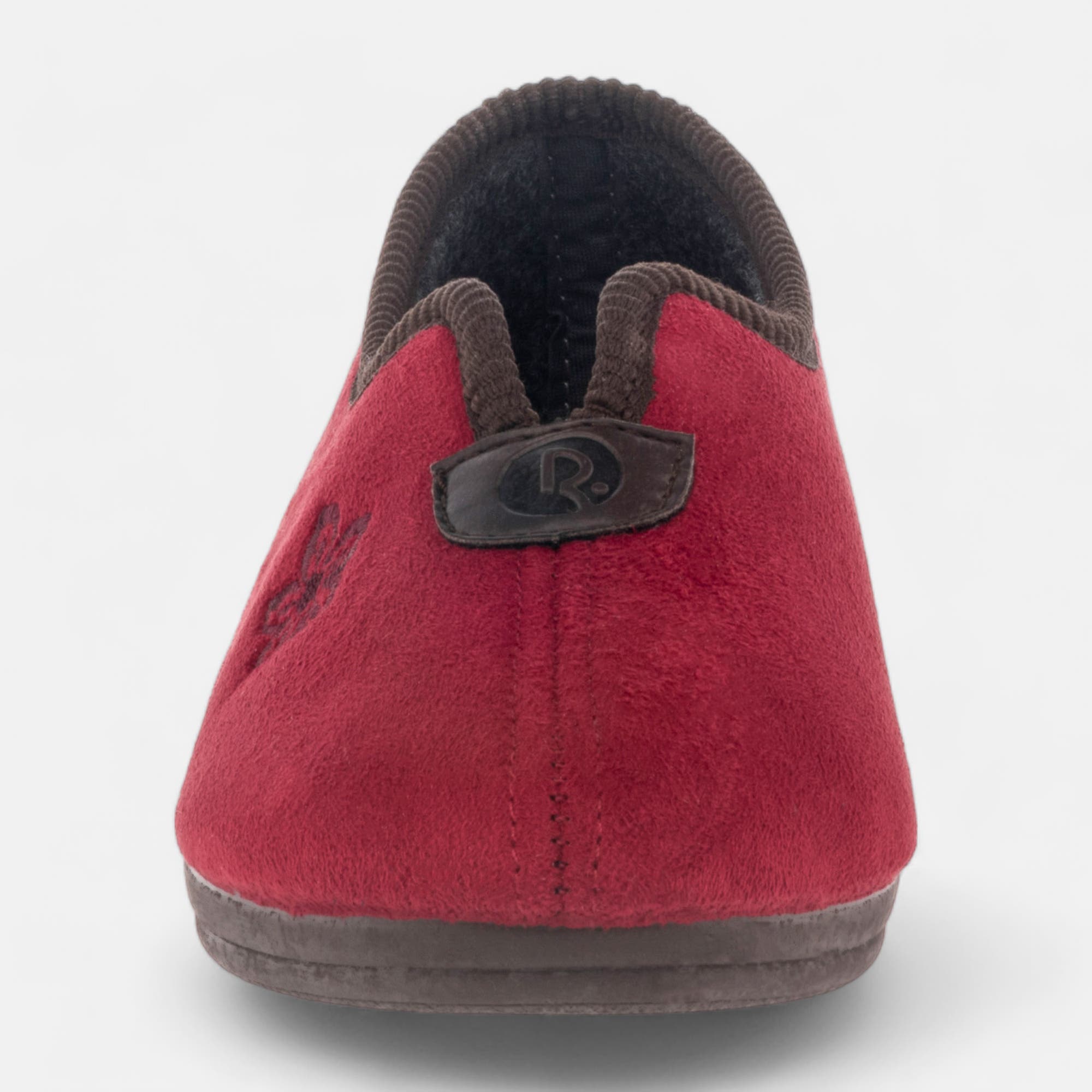 Pantoufles pieds sensibles Femme rouge