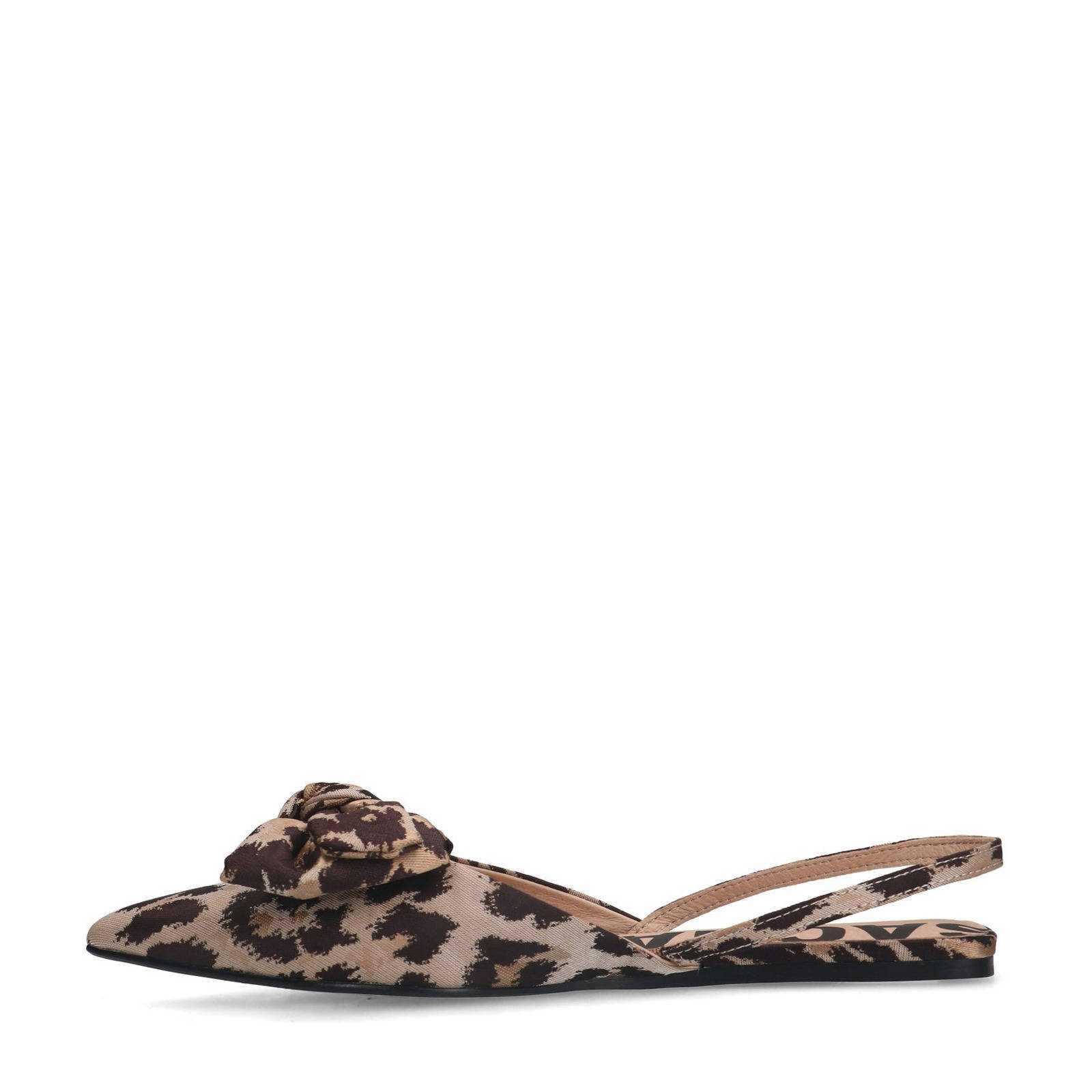 Sacha slingback ballerina's panterprint beige