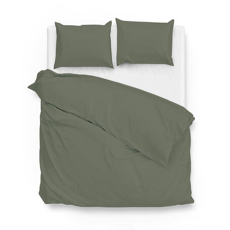 Dekbedovertrek Satinado - Army Green