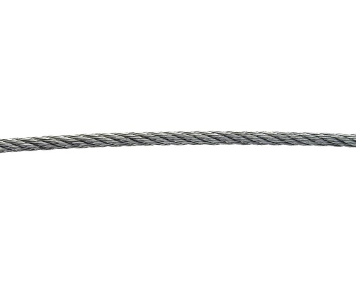 Pösamo staalkabel Ø 6 mm roestvrij staal blank, verkocht per meter