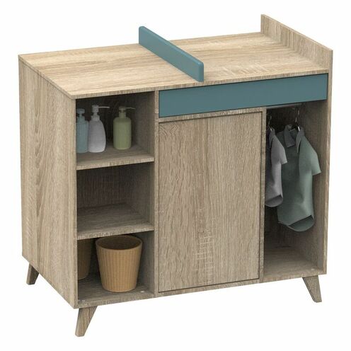 Chambre DUO Lit 60x120 Commode NOVA Argile - SAUTHON