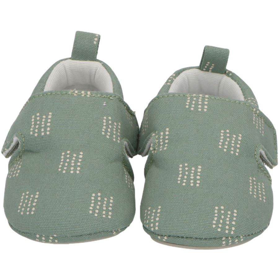 Sterntaler Babykrabbelschuh Pünktchen steingrün