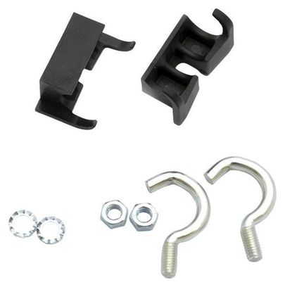 Simson Ring Lock Mounting Set Normal - 2 crochets  2 pinces  2 boulons  2 anneaux - Noir