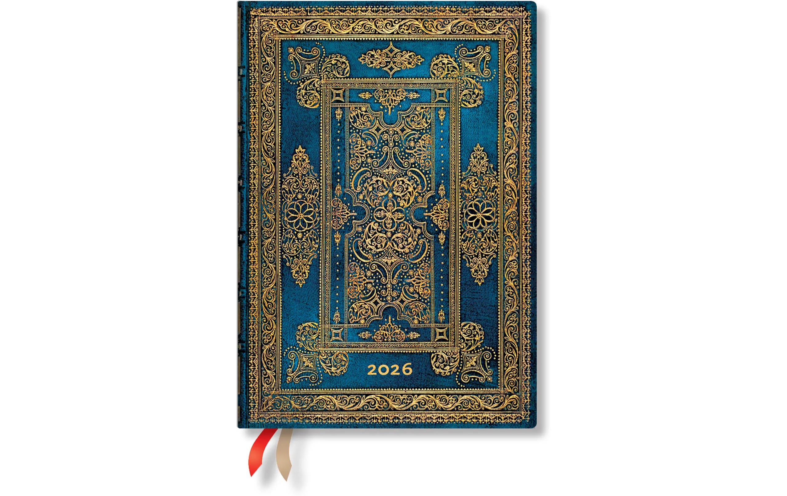 Tagesagenda Midi Blue Luxe 1 Seite pro TagAgenda Midi mit 160 Seiten für das Jahr 2026