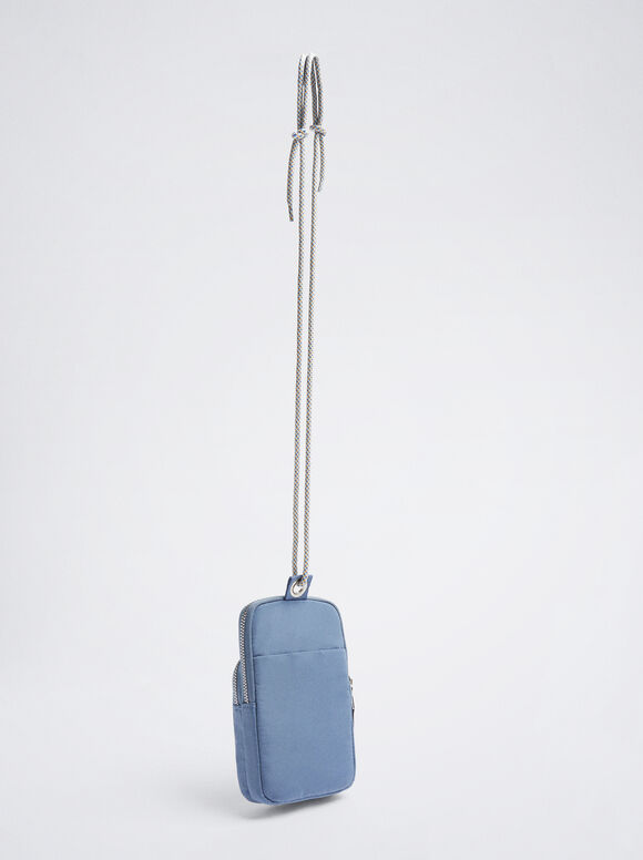 Bolsa para celular em nylon - Azul