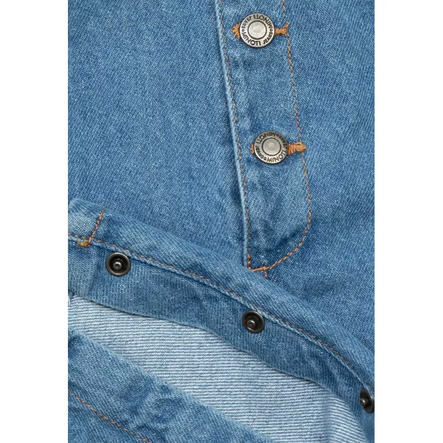 MINOTI Latzhose Denim-Hellblau
