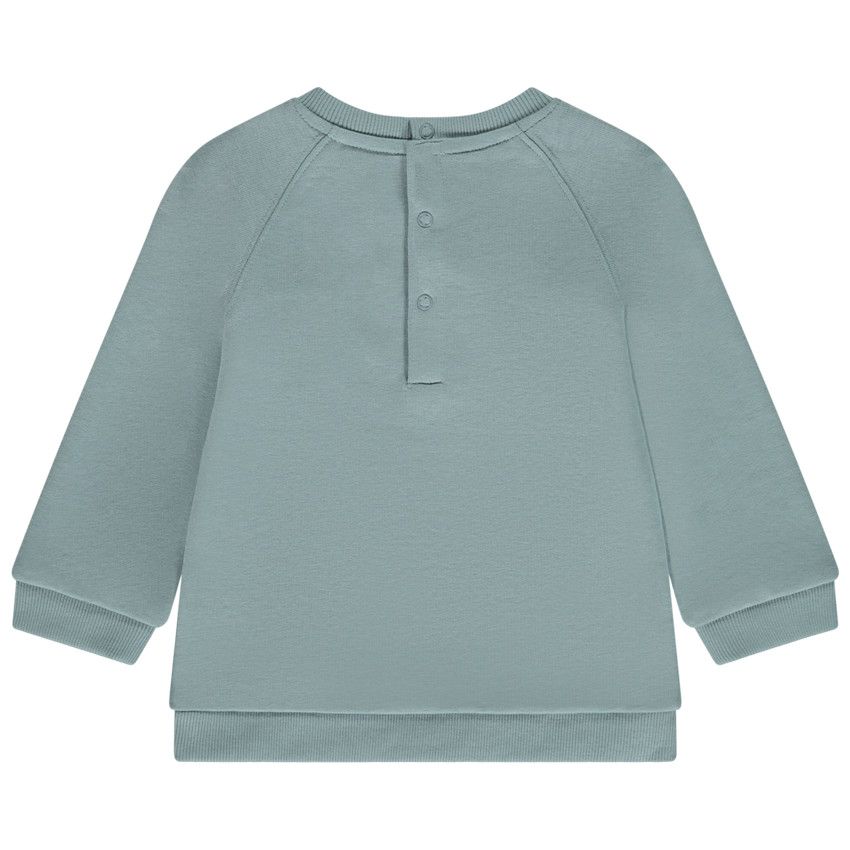 Sweat molleton puff print triangle pour bébé garçon - Vert