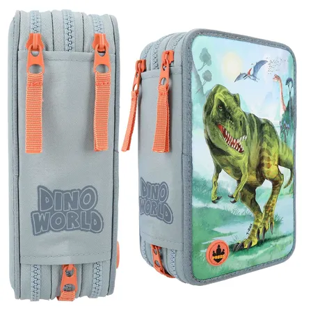 Depesche Dino World 3-Fach Federtasche LED T-Rex