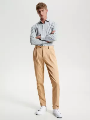 Calças Hampton Luxe Gabardine com Bainha Dobrada e Corte Afunilado
