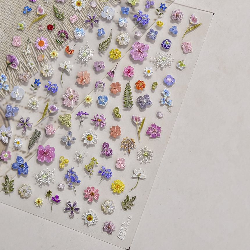 dainlili - Bloemennagelstickers