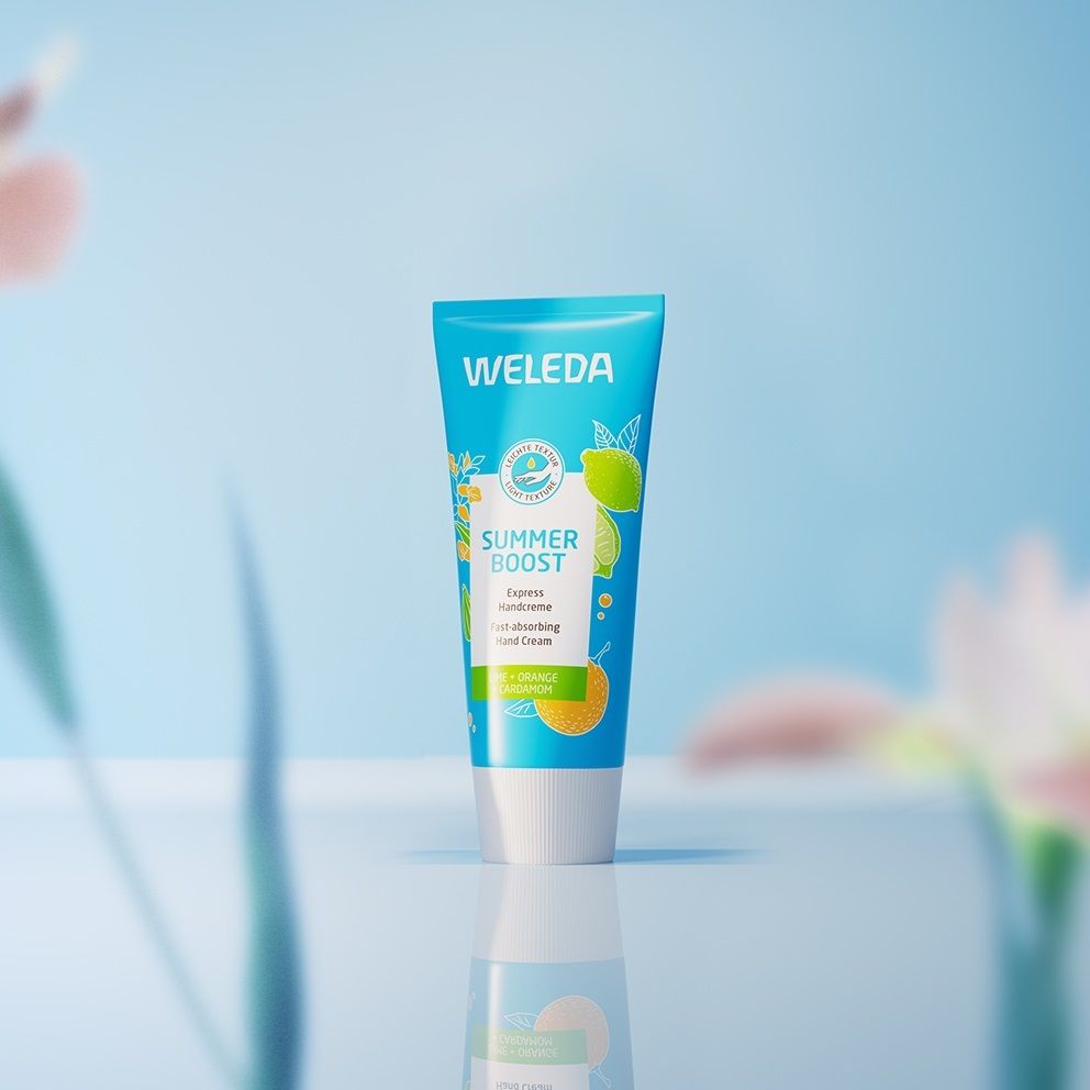Weleda Summer Boost Express Handcreme - schnell einziehende Handcreme