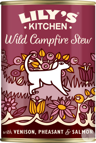 Lily's Kitchen Wild Campfire Stew Pâtée Pour Chien Chevreuil Faisan Et Saumon 400g