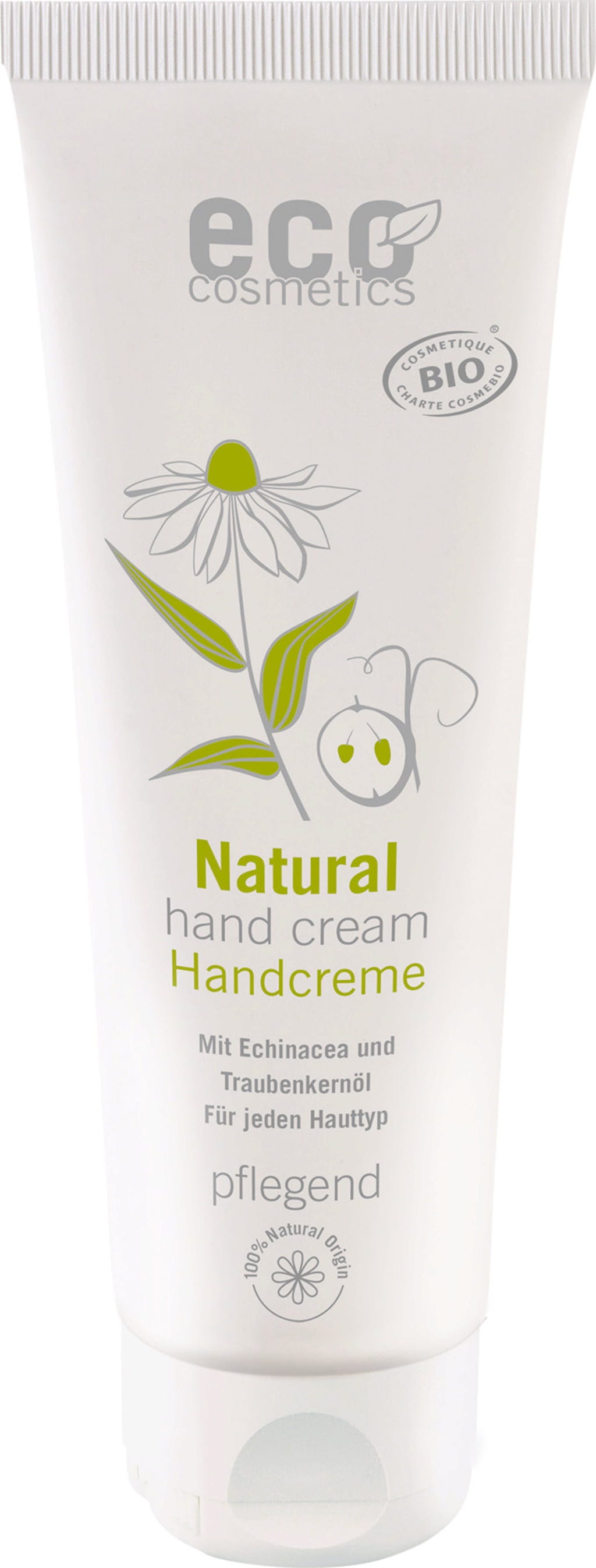 eco cosmetics  Handcreme Echinacea & Traubenkernöl, 125 ml