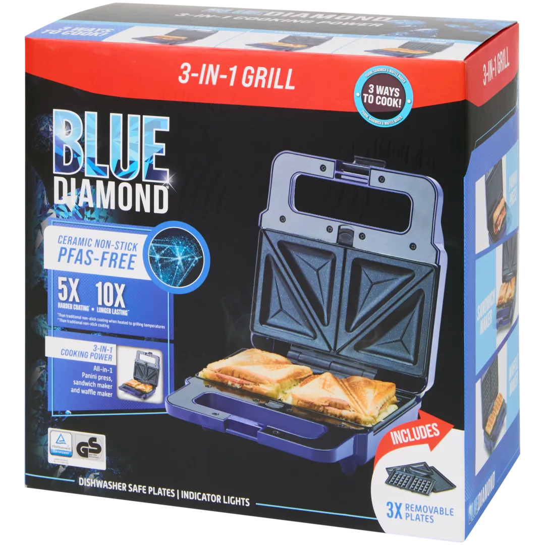 Grill 3-en-1 Blue Diamond