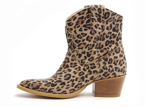 Fricote boots bottine talons femme 39642 40222 leo marron