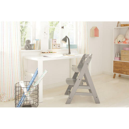 Chaise haute Alpha+ - Gris - HAUCK