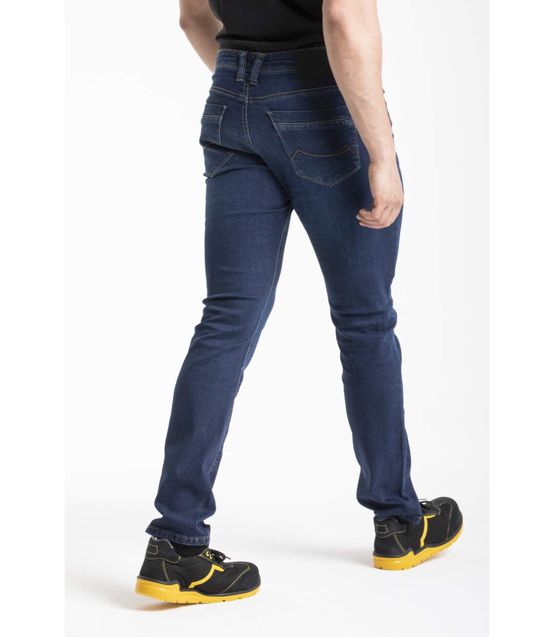 Jeans de travail coupe droite ajustée denim brossé stretch DENIM