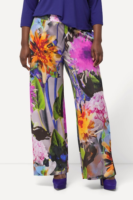 Slinkyhose, Blüten, weites Bein, Elastikbund