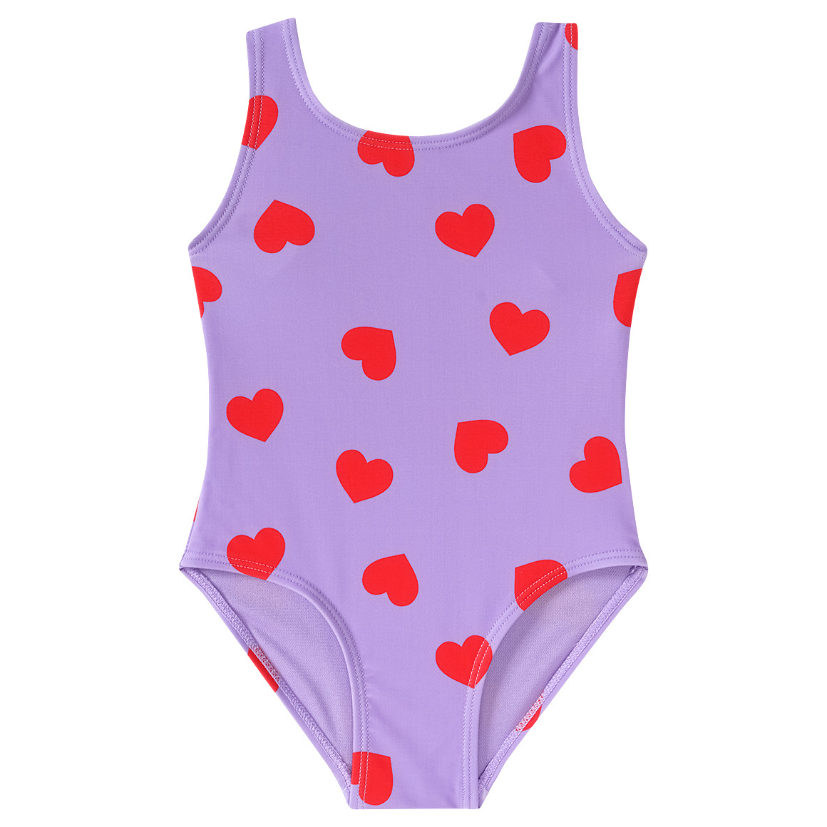 Famy Baby Badeanzug mit Herz-Allover helllila