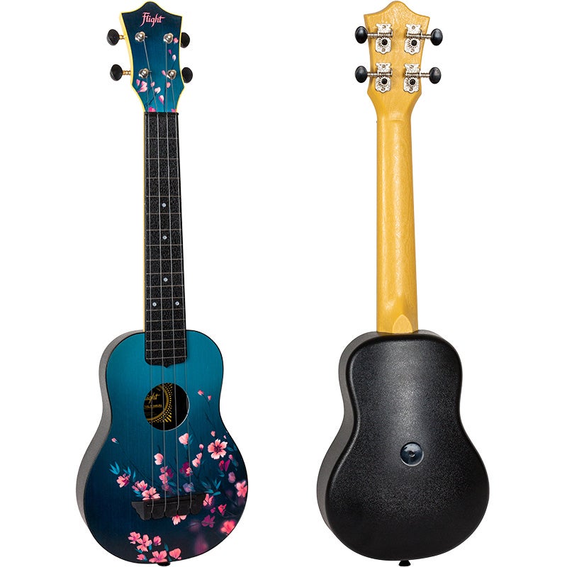 Flight Travel Series TUSL32 Sakura sopraan ukelele met concert scale hals inclusief gigbag