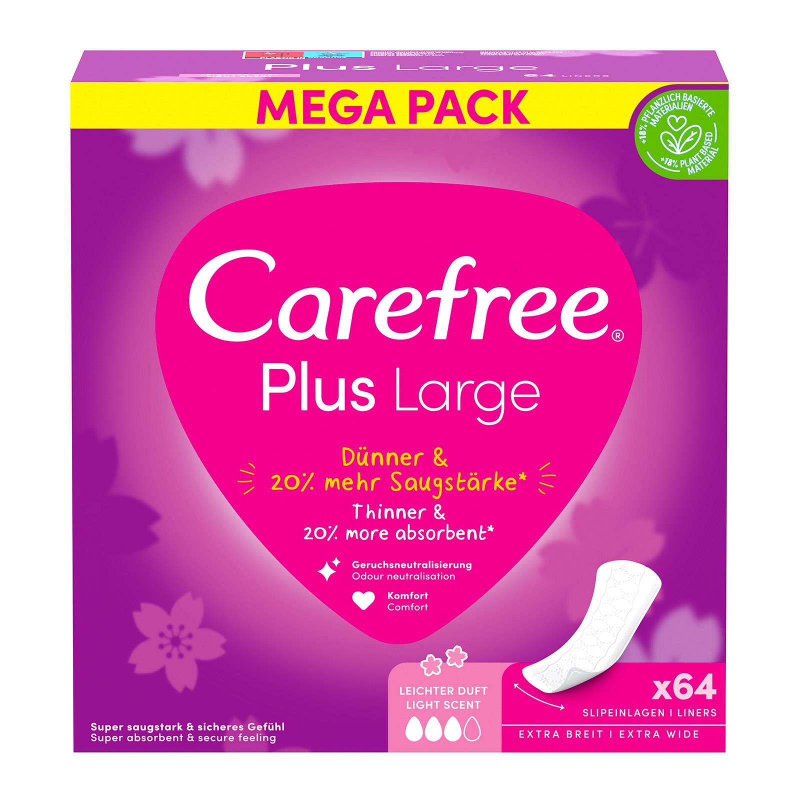 Carefree Plus Large Slipeinlagen