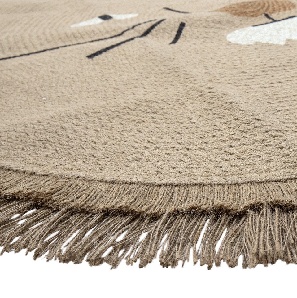 Bloomingville MINI - Harrison Tæppe - Natur - Jute