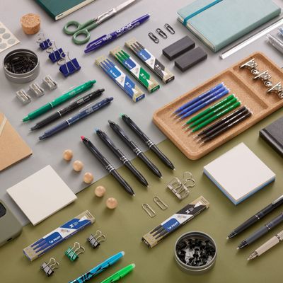 Frixion Ball Plus - Roller encre gel - pointe moyenne - bleu - Begreen