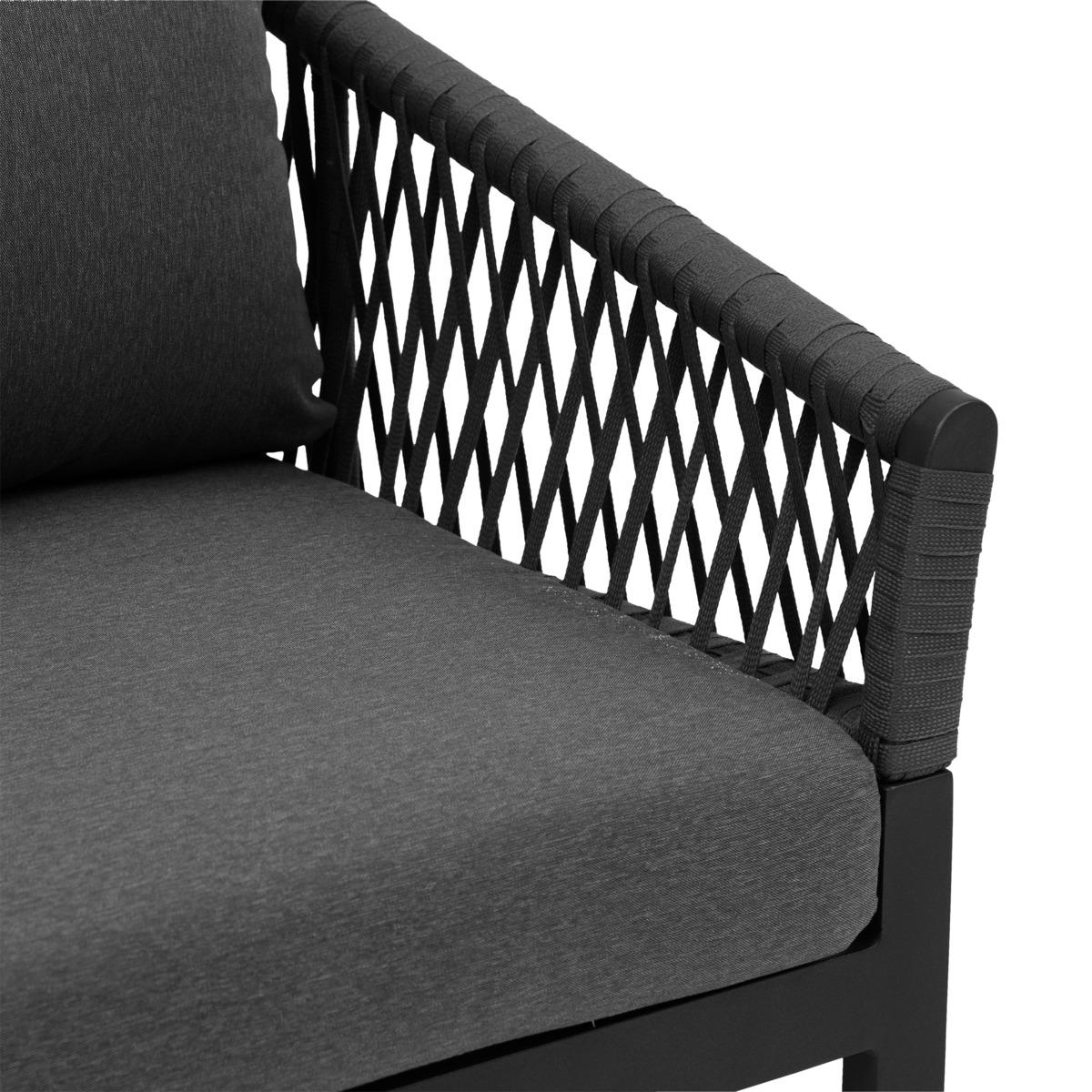 FAUTEUIL SALON ORIENGO ANTHRACITE GRAPHITE
