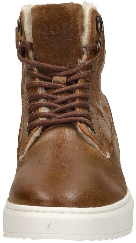 Sub55 Veterschoenen Hoog cognac