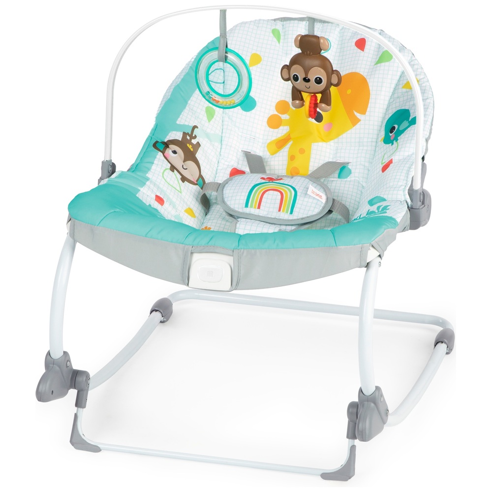 Bright Starts Babyschaukel Wild Vibes für Säuglinge und Kleinkinder