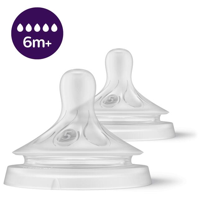Avent Flesspeen Natural SCY965/02 6,0 T5 2 stuks
