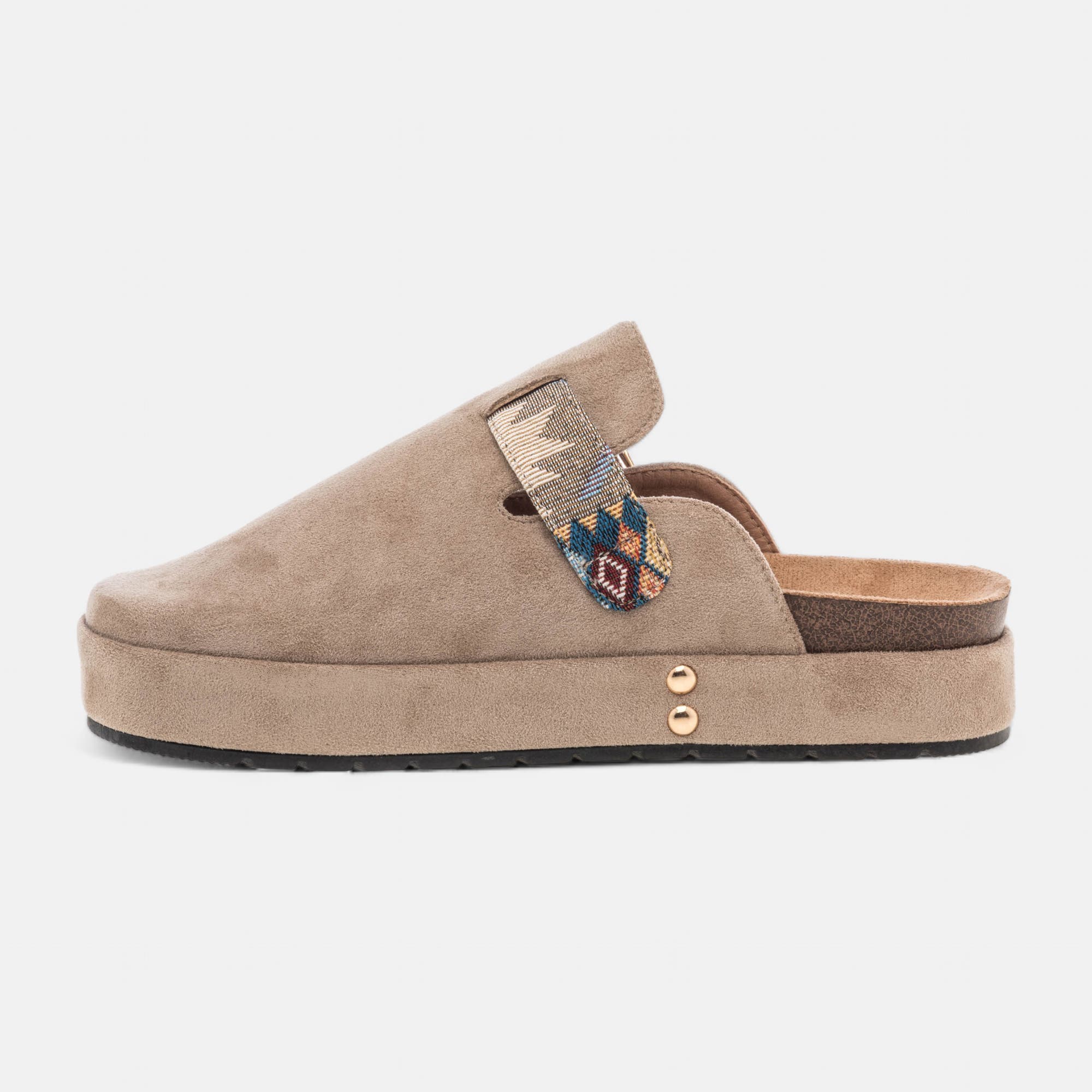 Mules Femme taupe