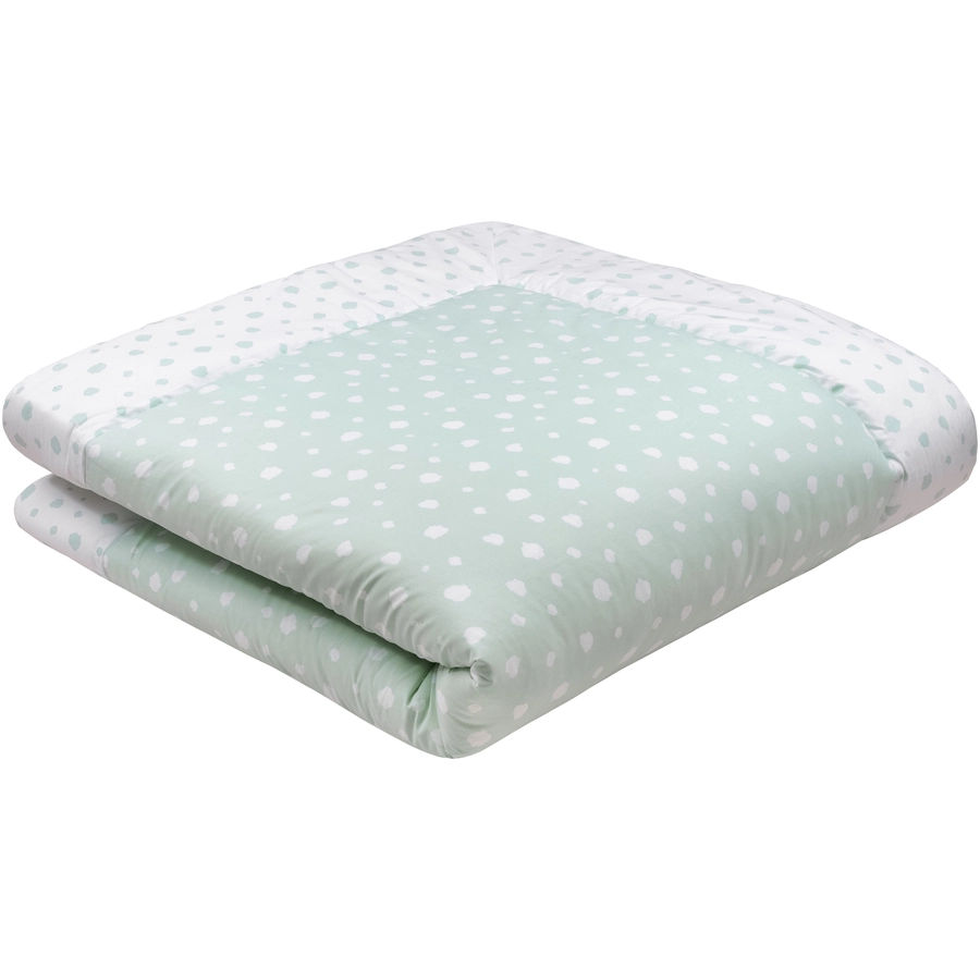 emma & noah Krabbeldecke Punkte mint 120 x 120 cm