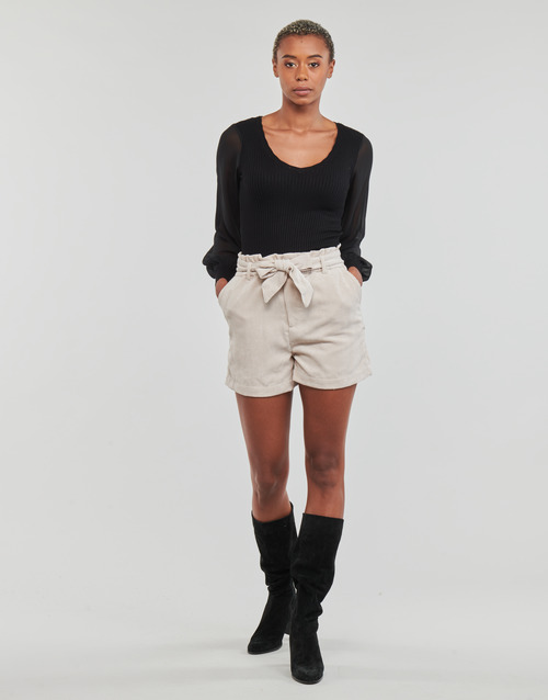 Only - ONLVIOLA HW PB BELT CORD SHORTS TLR - Beige
