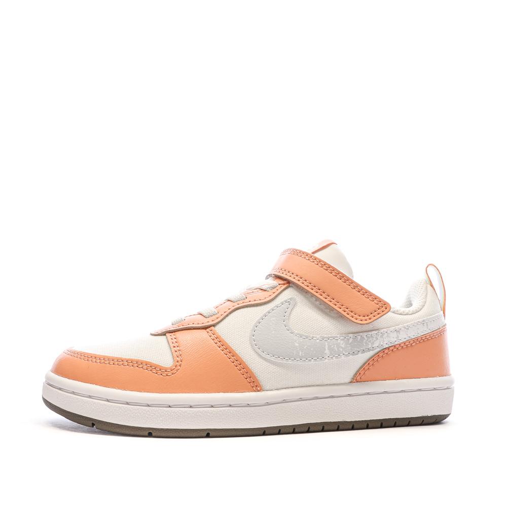 Nike Baskets Rose/Blanche Fille Nike Court Borough