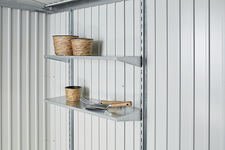 Armoire de rangement métal Biohort 150 gris quartz métallique