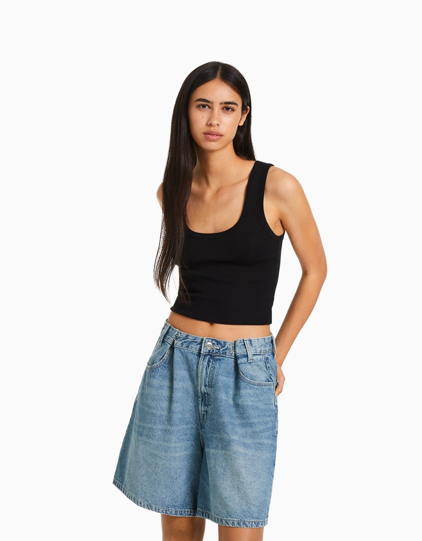 Bermuda jeans multifuncional