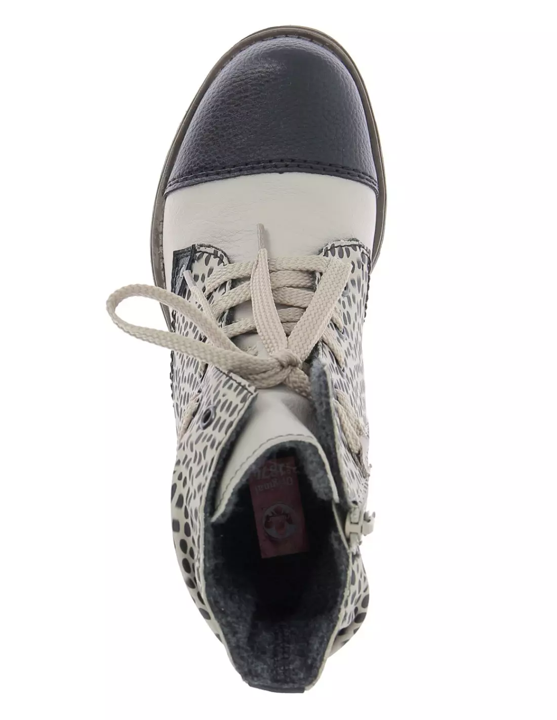 RIEKER 70822-62 - Boots & bottines SCHWARZ/CREMA