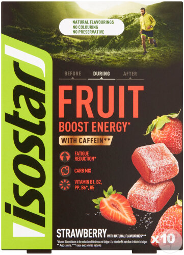 Isostar High Energy Fruit Boost Strawberry 10 Tablettes
