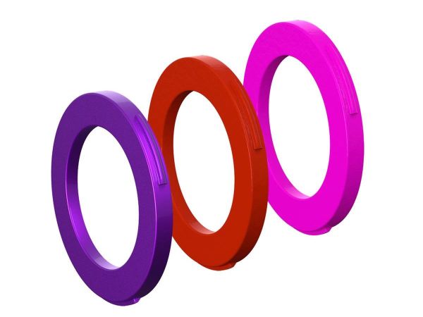 Magura 4-Stemplet Coverring, Lilla, Rød   Pink